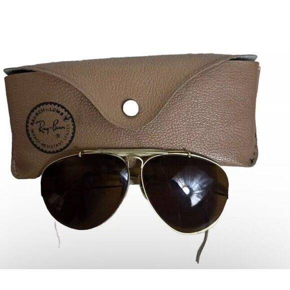 1960's 58MM Vintage B&L RAY BAN 1/10 12K GF G15 Outdoorsman Aviator Sunglasses